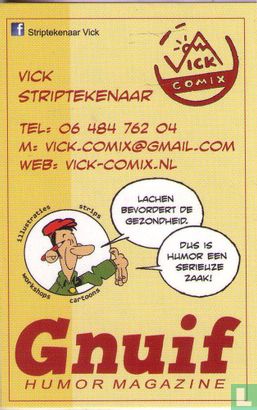 Vick Striptekenaar Gnuif Humor Magazine