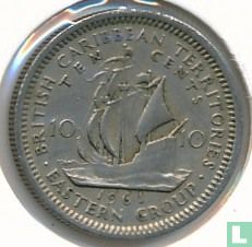 Britischen karibischen Gebiete 10 Cent 1961 - Bild 1