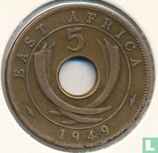East Africa 5 cents 1949 - Image 1