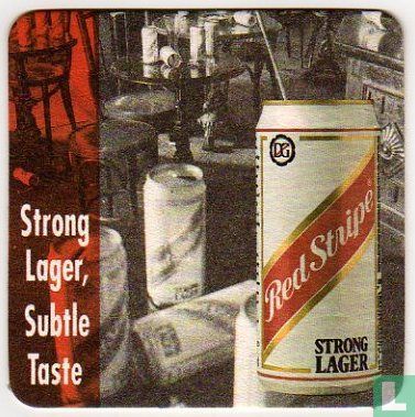 Strong Lager, Subtle Taste Red Stripe - Image 1