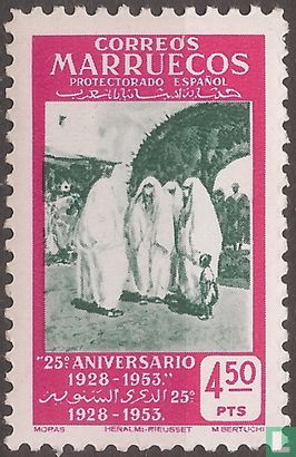 25 Jahre Briefmarken Marokko-Spanien