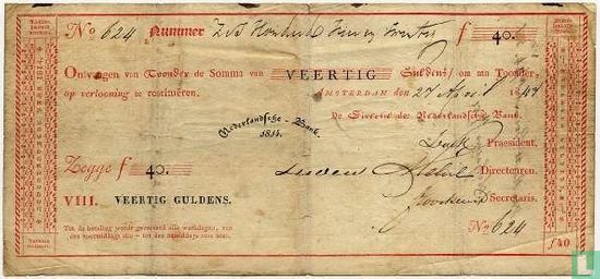 1814 40 Niederlande Gulden