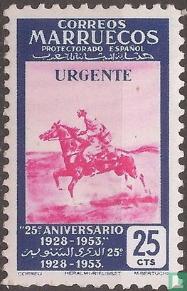 25 jaar postzegels Marokko-Spanje