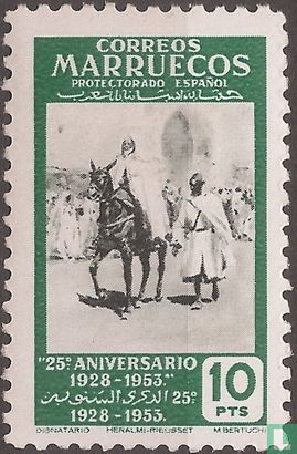 25 Jahre Briefmarken Marokko-Spanien