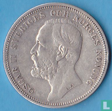 Schweden 2 Kronor 1898 - Bild 2
