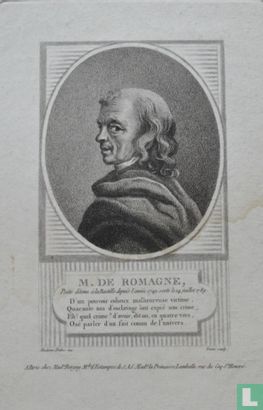 M. de Romagne : poëte détenu à la Bastille depuis l'année 1749 ; sorti le 14 juillet 1789