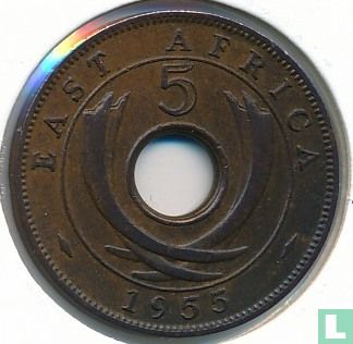 Afrique de l'Est 5 cents 1955 (KN) - Image 1