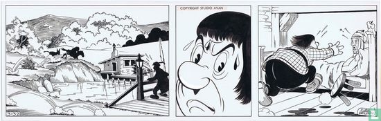 Loek van Delden-Don Quixote-Original Strip 3-32 - Bild 1