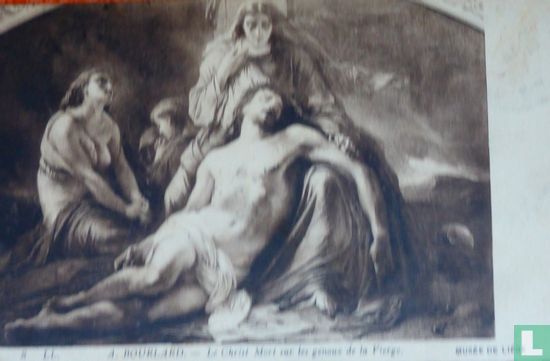 Le Christ Mort sur le Genoux de la Vierge By Bourland A. Musée de Liége. Dode Christus op de knieën tussen de Maagd - Afbeelding 1