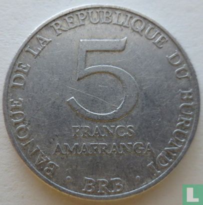Burundi 5 Franc 1976 - Bild 2