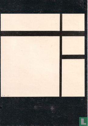 Compositie II met zwarte lijnen - Afbeelding 1