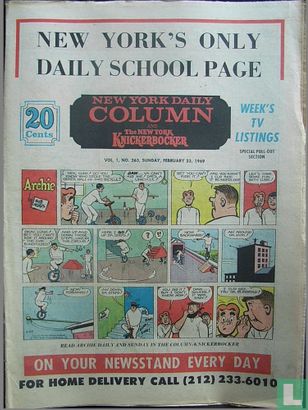 New York Daily Column and The New York Knickerbocker 263 - Image 1