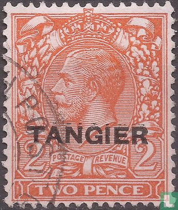 King George V, with overprint "Tangier"