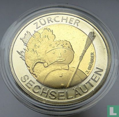 Switzerland 5 francs 2001 "Zurich carnival" - Image 2