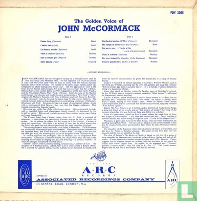 The Golden Voice of John McCormack - Afbeelding 2