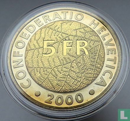 Switzerland 5 francs 2000 "150 years Swiss National Coinage" - Image 1