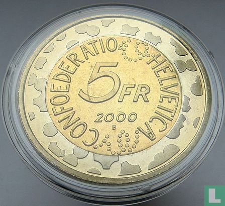 Zwitserland 5 francs 2000 "Basel carnival" - Afbeelding 1