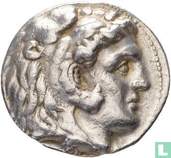 Royaume de Macédoine, Alexandre le grand 336-323 av. J.-C., AR tetradrachm frappées à titre posthume en Babylone/c. 317-311. - Image 1
