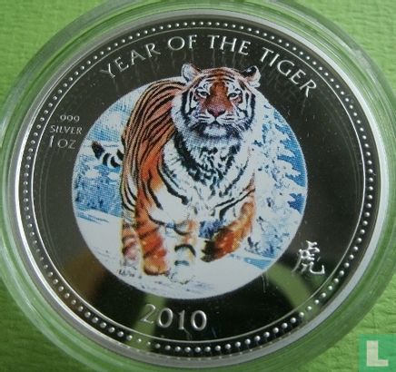 Pitcairneilanden 2 dollars 2010 (PROOF) "Year of the Tiger" - Afbeelding 2