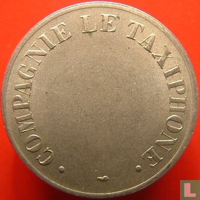 Frankrijk "Compagnie le taxiphone" B3b (24mm, koper-nikkel met punten muntslag) - Afbeelding 1