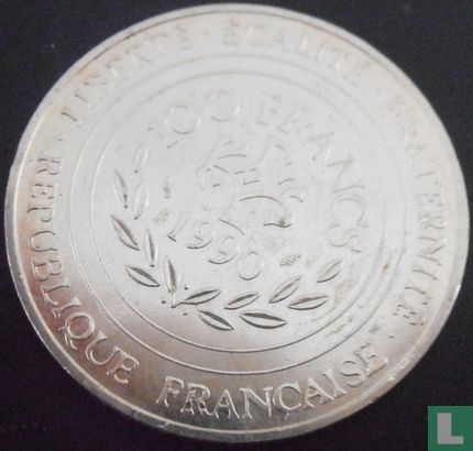 Frankrijk 100 francs 1990 "Charlemagne" - Afbeelding 1