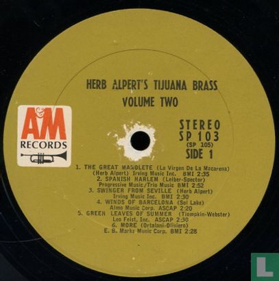 Herb Alpert's Tijuana Brass Volume 2 - Afbeelding 3