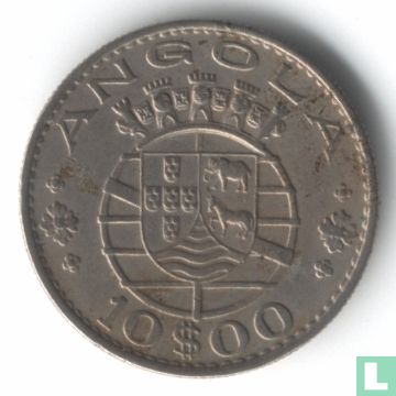 Angola 10 escudos 1970 - Image 2