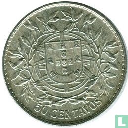 Portugal 50 centavos 1914 - Image 2
