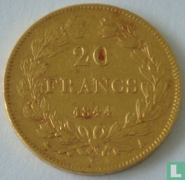 France 20 francs 1844 (A) - Image 1