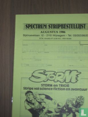 Spectrum stripbestellijst - Afbeelding 1
