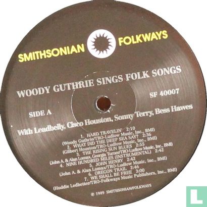 Woody Guthrie Sings Folk Songs - Image 3