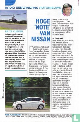 Hoge 'Note' van Nissan