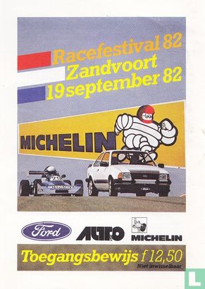 19820919 Toegangsbewijs Racefestival 82 Zandvoort - Bild 1