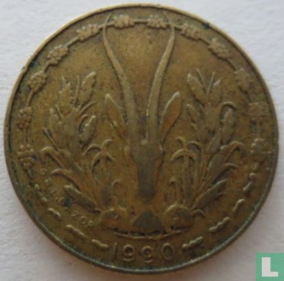 États d'Afrique de l'Ouest 5 francs 1990 - Image 1