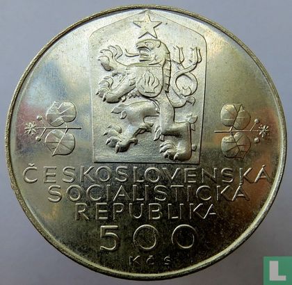Tschechoslowakei 500 Korun 1988 "20th anniversary of National Federation" - Bild 2