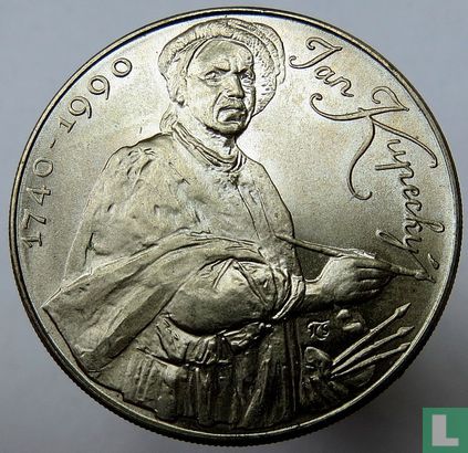 Czechoslovakia 100 korun 1990 "250th anniversary Death of Jan Kupecký" - Image 1