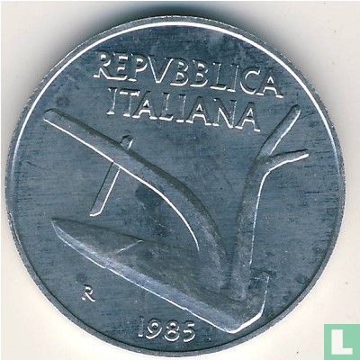 Italy 10 lire 1985 - Image 1