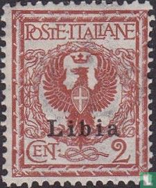Coat of arms, with overprint 