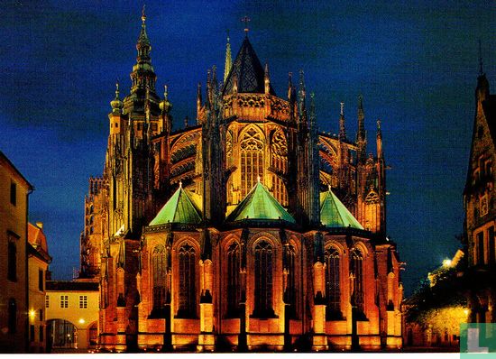 Prag - St. Veits Kathedrale im Abendlicht