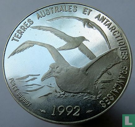 Frankrijk 5 francs 1992 (PROOF) "150th anniversary Death of Jules Dumont d'Urville" - Afbeelding 1