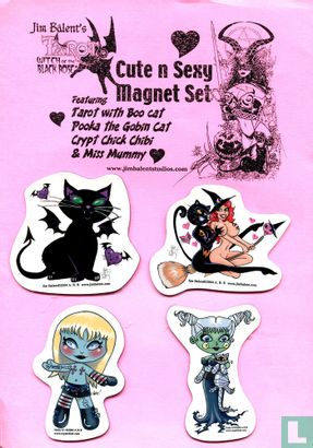 Witch of the Black Rose Cute n Sexy Magnet Set