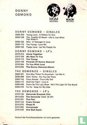 Donny Osmond, The Osmonds - Image 2