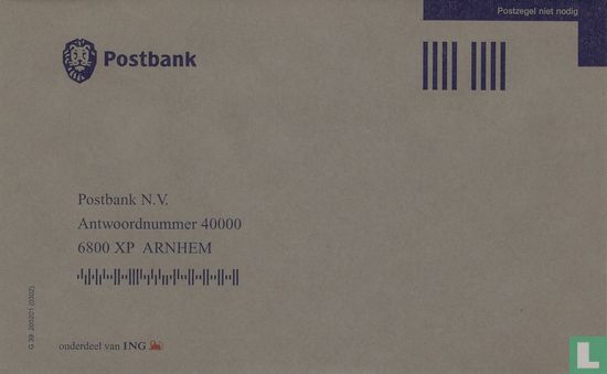 Postbank enveloppe giro overschrijfbiljetten - Afbeelding 1
