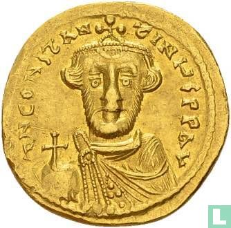 Constans II, Golden Solidus, 647/48 AD Constantinopolis - Image 1