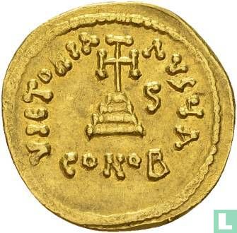 Constans II, Golden Solidus, 647/48 AD Constantinopolis - Image 2