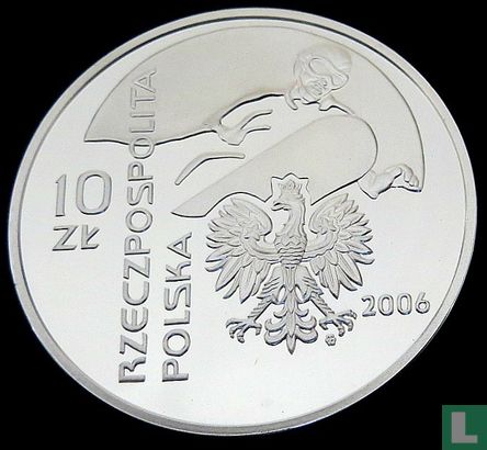 Pologne 10 zlotych 2006 (BE) "Winter Olympics in Turin - Snowboard" - Image 1
