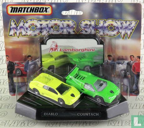 Matchbox Motor Show - Lamborghini Diablo + Countach - Afbeelding 1