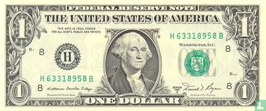 Dollar d'États-Unis 1 1981 H - Image 1