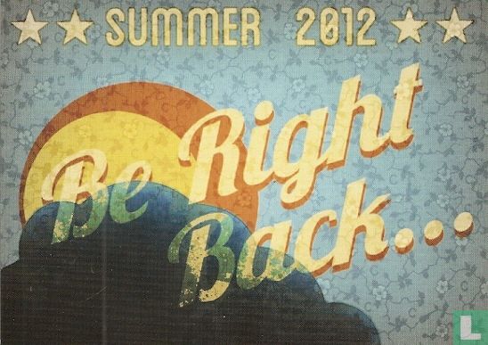 B120168 - Boomerang supports zomerdagen "Be Right Back..." - Image 1