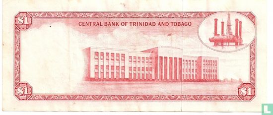 trinidad and tobago 1964 1 dollar  - Image 2